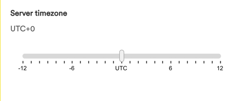 server timezone